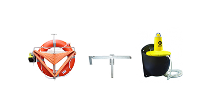 Lifebuoys, brackets and lights