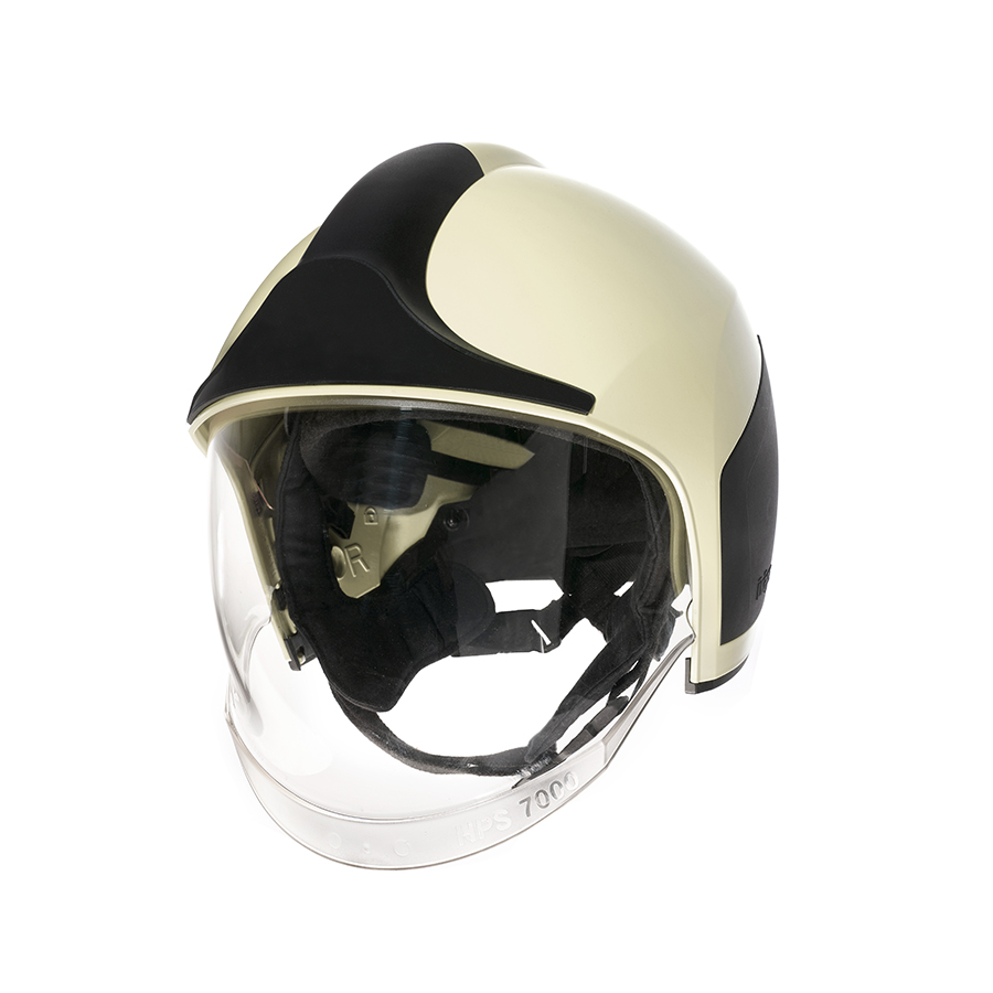 R79170 Dräger HPS 7000 Brandweerhelm De multifunctionele Dräger HPS&reg; 7000 brandweerhelm staat kwalitatief op eenzame hoogte. Het innovatieve, sportieve en dynamische ontwerp, de ergonomische pasvorm en de componenten maken deze helm tot een multifunctionele systeemoplossing. De helm biedt optimale bescherming bij elke inzet.