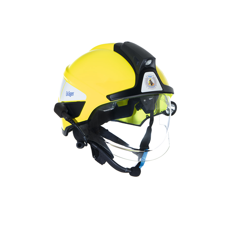 Dräger HPS&reg; SafeGuard EN with Basic harness without cheek padding in size L, with crown straps without comfort pad, with clear AS/AF face guard, interior design with Basic padding, with Basic function plates, without neck protector, without reflective strips.