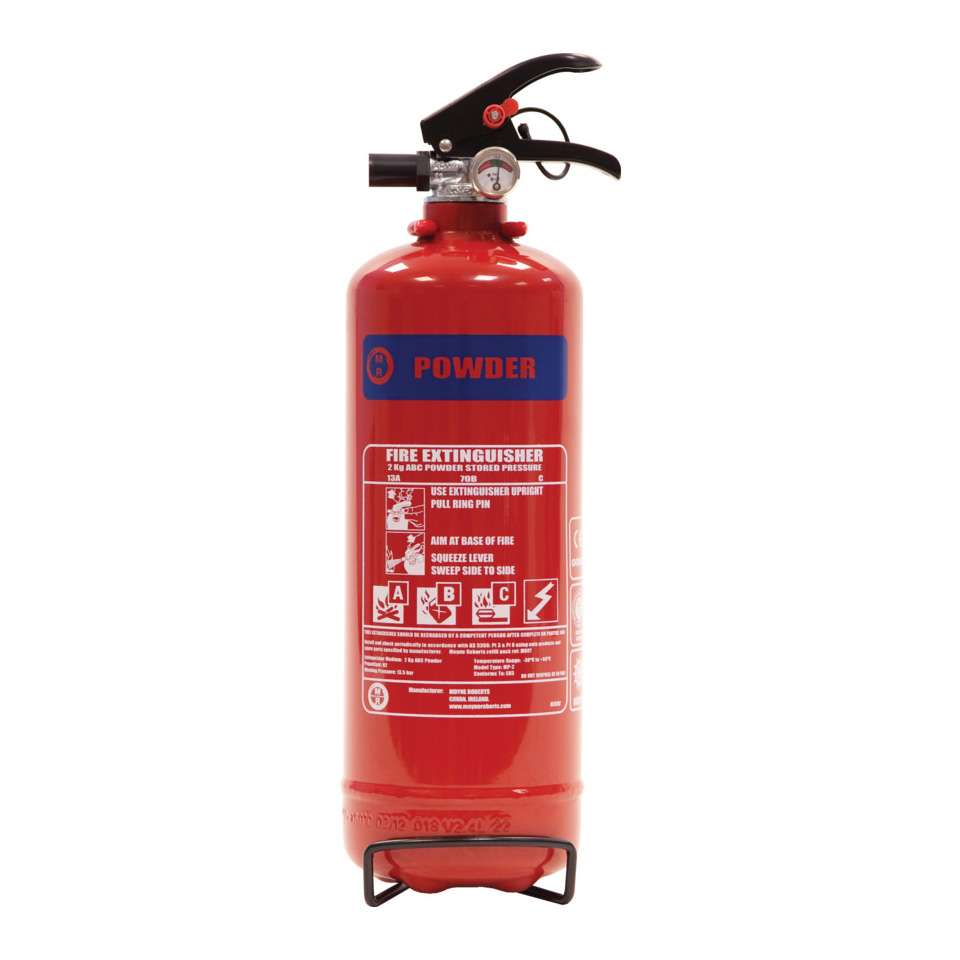 SG00102 Dräger Poeder Brandblustoestel  2 kg ABC (constante druk) Deze poederblusser is zeer effectief bij brandstofbranden waardoor deze poederblussers uitermate geschikt zijn voor in de auto. De blussers kunnen universeel ingezet worden voor het blussen van vaste stof branden, vloeistof branden en gasbranden. Zowel inzet bij hoge als ook bij zeer lage temperaturen is mogelijk. Ook het blussen van onder spanning staande elektrische apparatuur levert geen gevaar.